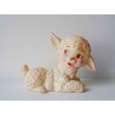 Lamb Toy - Vintage Squeak